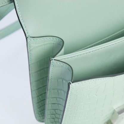 HERMÈS エルメス コンスタンス3 ミニ ヴェール・デュー クロコダイル アリゲーター マット