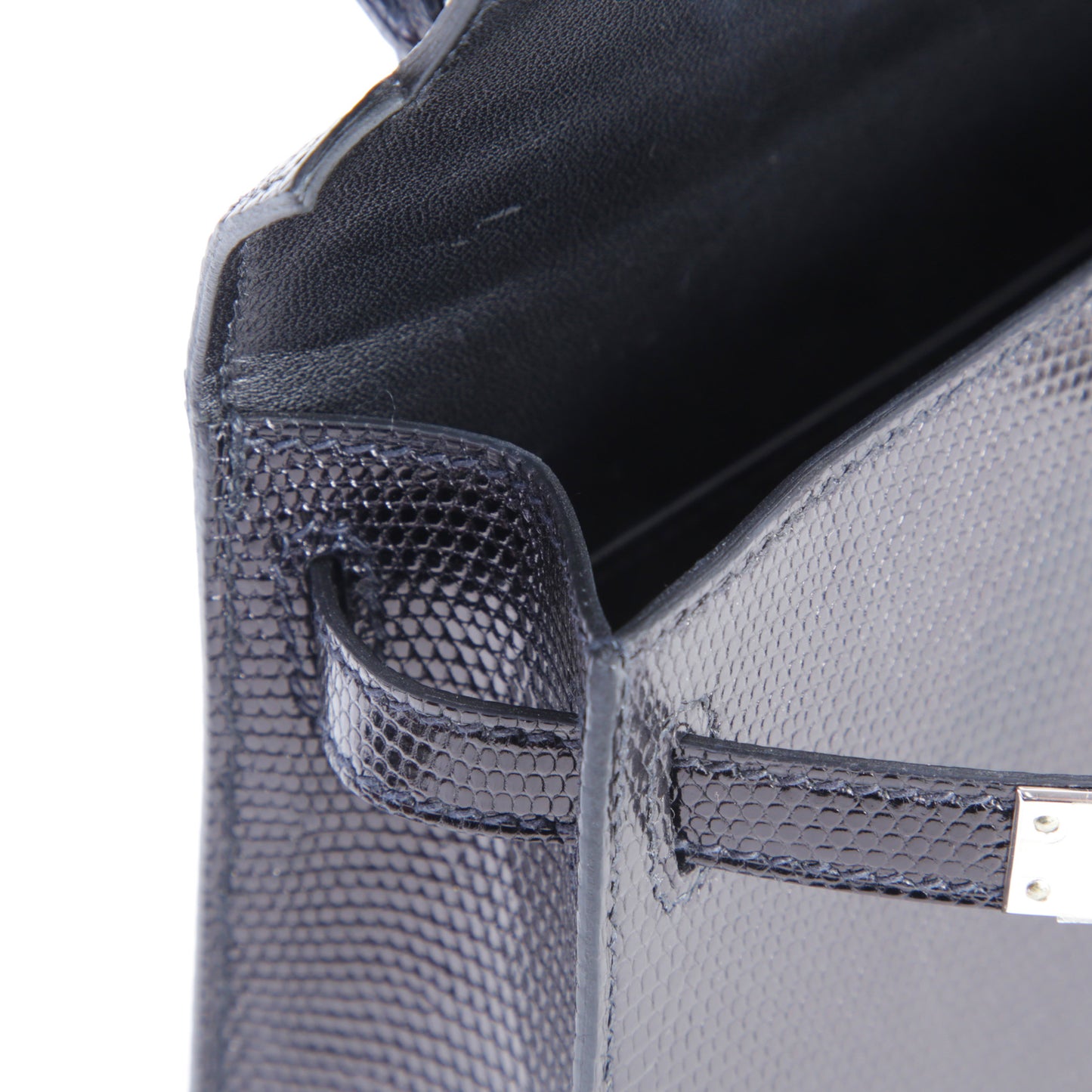 HERMÈS エルメス ミニケリー2 ブラック リザード