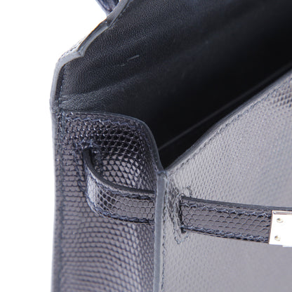 HERMÈS エルメス ミニケリー2 ブラック リザード
