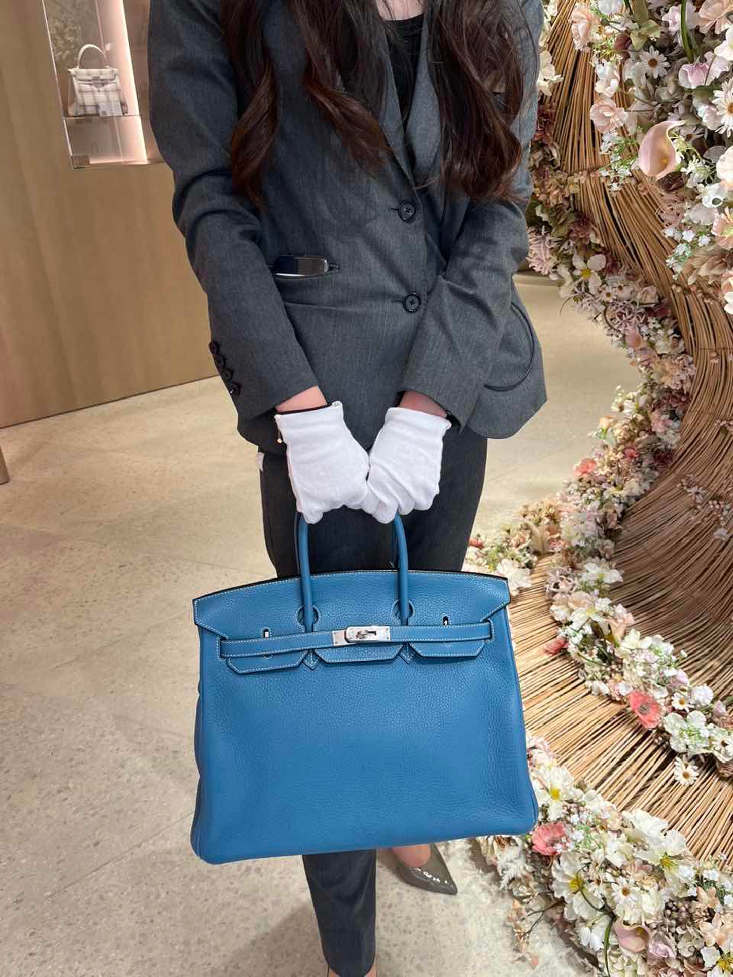 HERMÈS エルメス バーキン35 ブルージーン