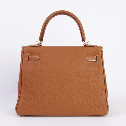 HERMÈS エルメス ケリー25 内縫い ゴールド