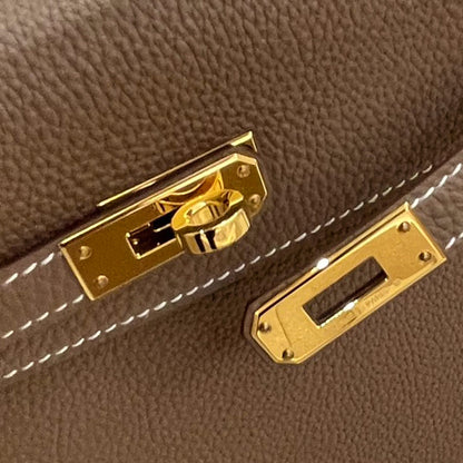 HERMÈS エルメス ケリー25 エトゥープ トゴ