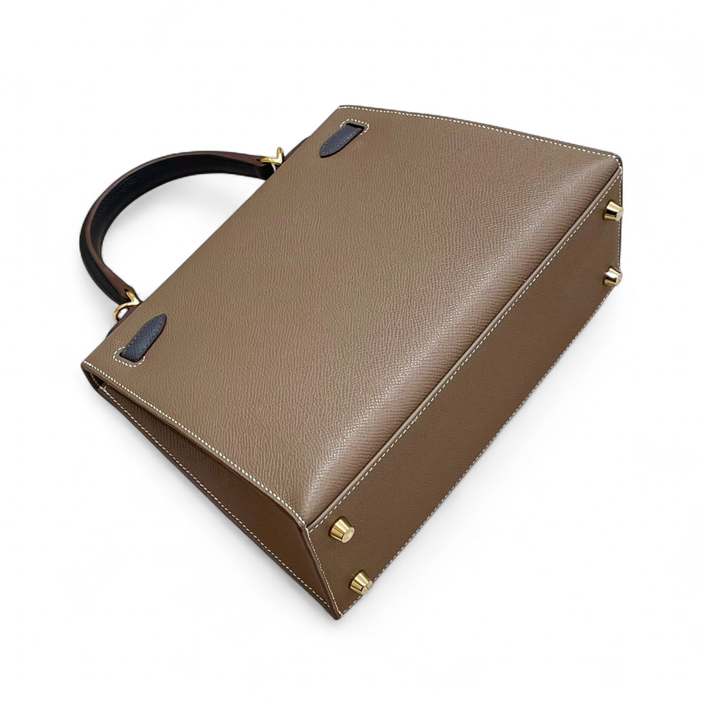 HERMÈS エルメス ケリー25 セリエ エトゥープ ブラック グリメイヤー