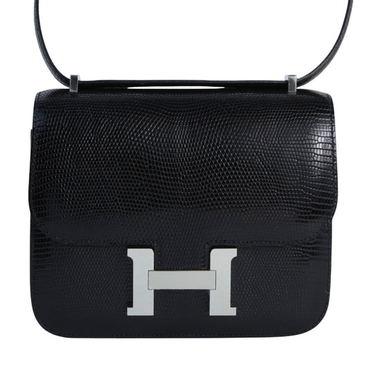 HERMÈS エルメス コンスタンス3 ミニ ブラック リザード