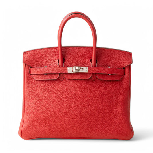 HERMÈS エルメス バーキン25 ヴェルソ ルージュアッシュ ルージュカザック