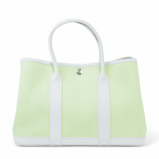 HERMÈS エルメス ガーデンパーティー TPM ジョーヌ ブルジョン ホワイト