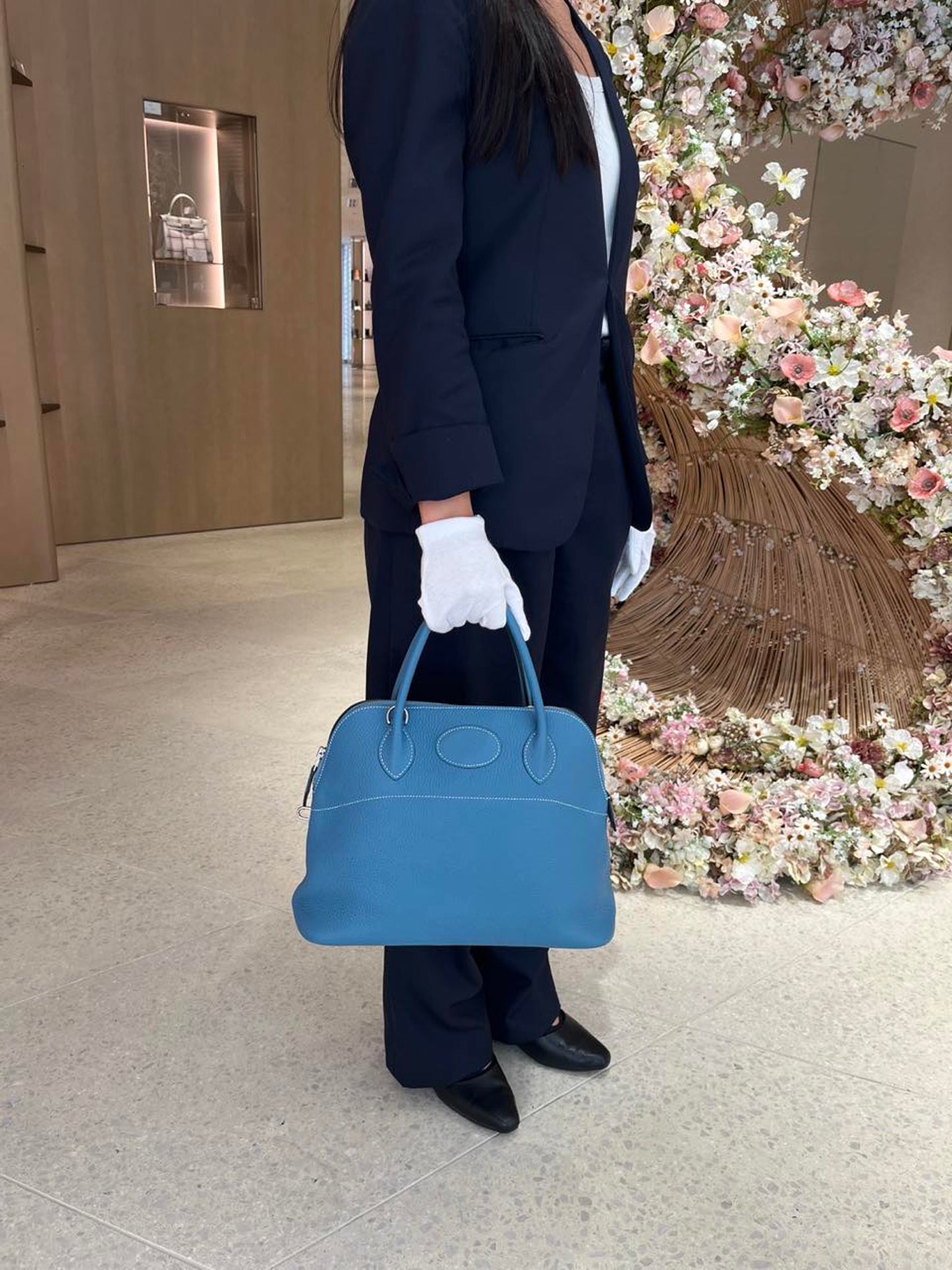 HERMÈS エルメス ボリード31 ブルージーン