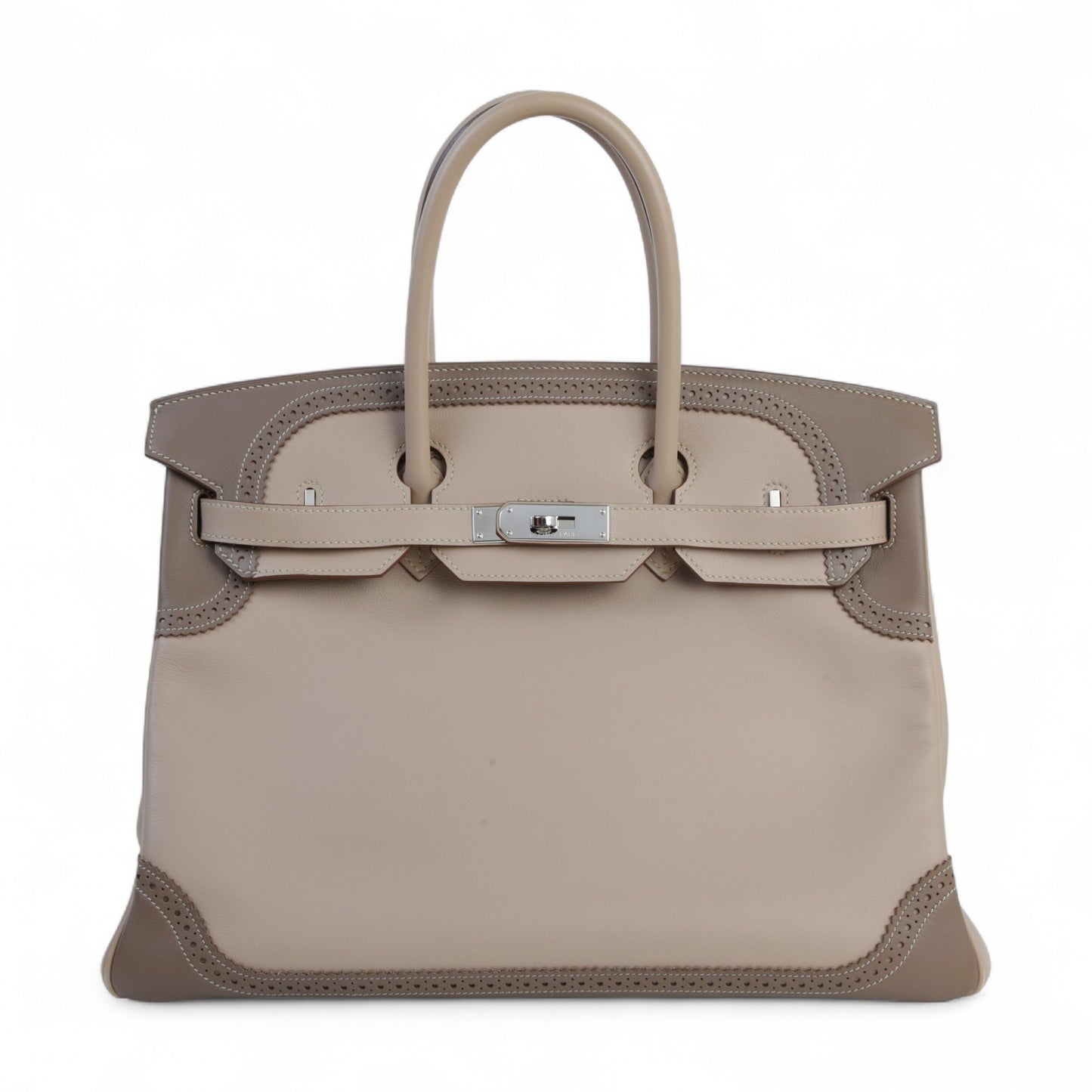 HERMÈS エルメス バーキン35 ギリーズ アルジル エトゥープ