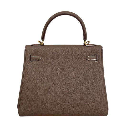 HERMÈS エルメス ケリー25 エトゥープ トゴ