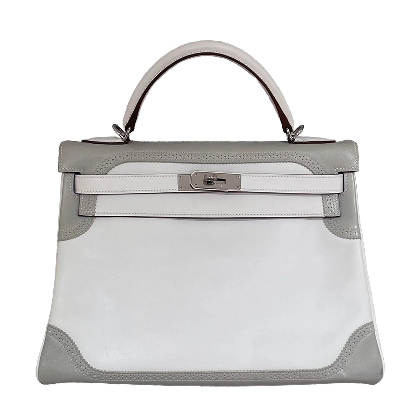 HERMÈS エルメス ケリーギリーズ32 グリパール ホワイト