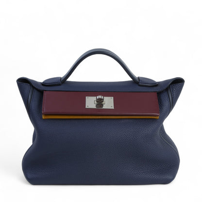 HERMÈS エルメス ヴァンキャトル 29 ブルーインディゴ ボルドー
