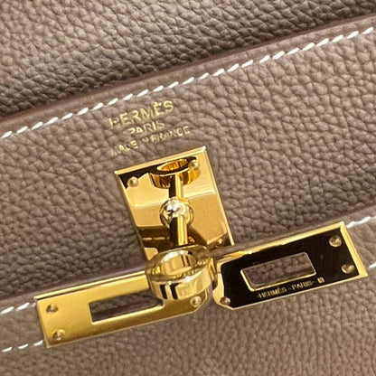 HERMÈS エルメス ケリー25 エトゥープ トゴ